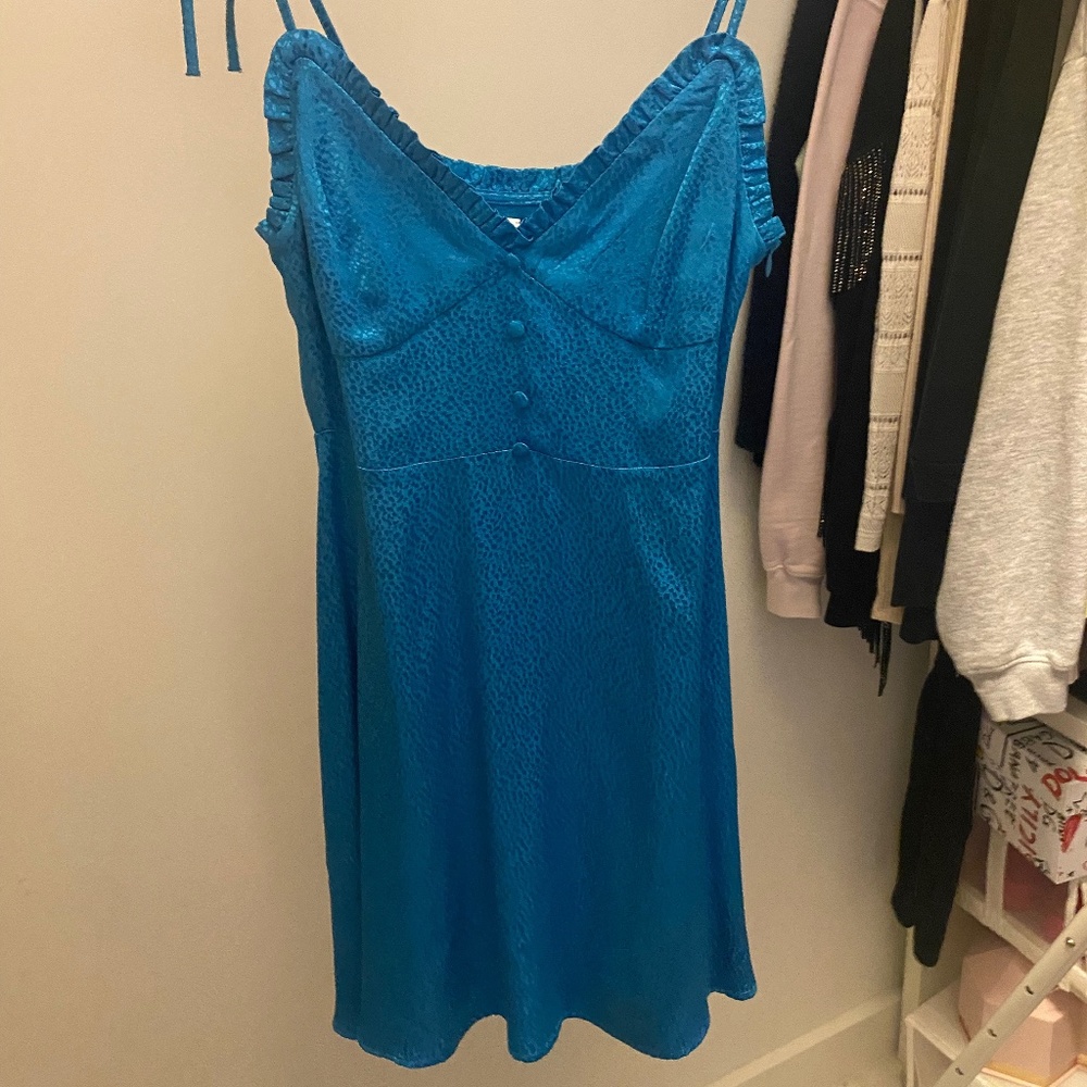 NEW! Blue Animal Printed Dress